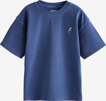 T-Shirt Next en bleu : devant