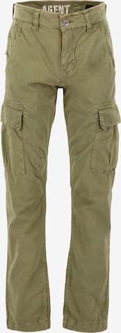 Pantalon cargo 'Agent' ALPHA INDUSTRIES en vert : devant