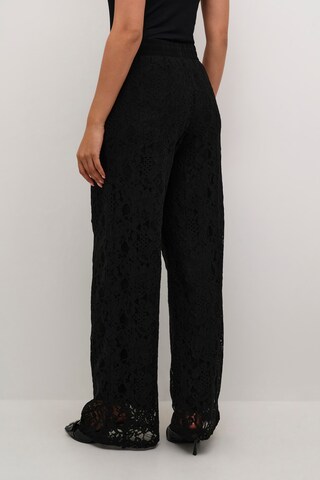 Wide Leg Pantalon Kaffe en noir