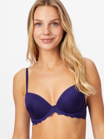 Invisible Soutien-gorge Calvin Klein Underwear en bleu : devant