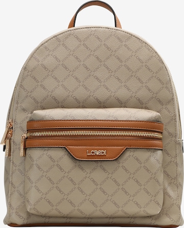 L.CREDI Backpack 'Filiberta' in Beige: front