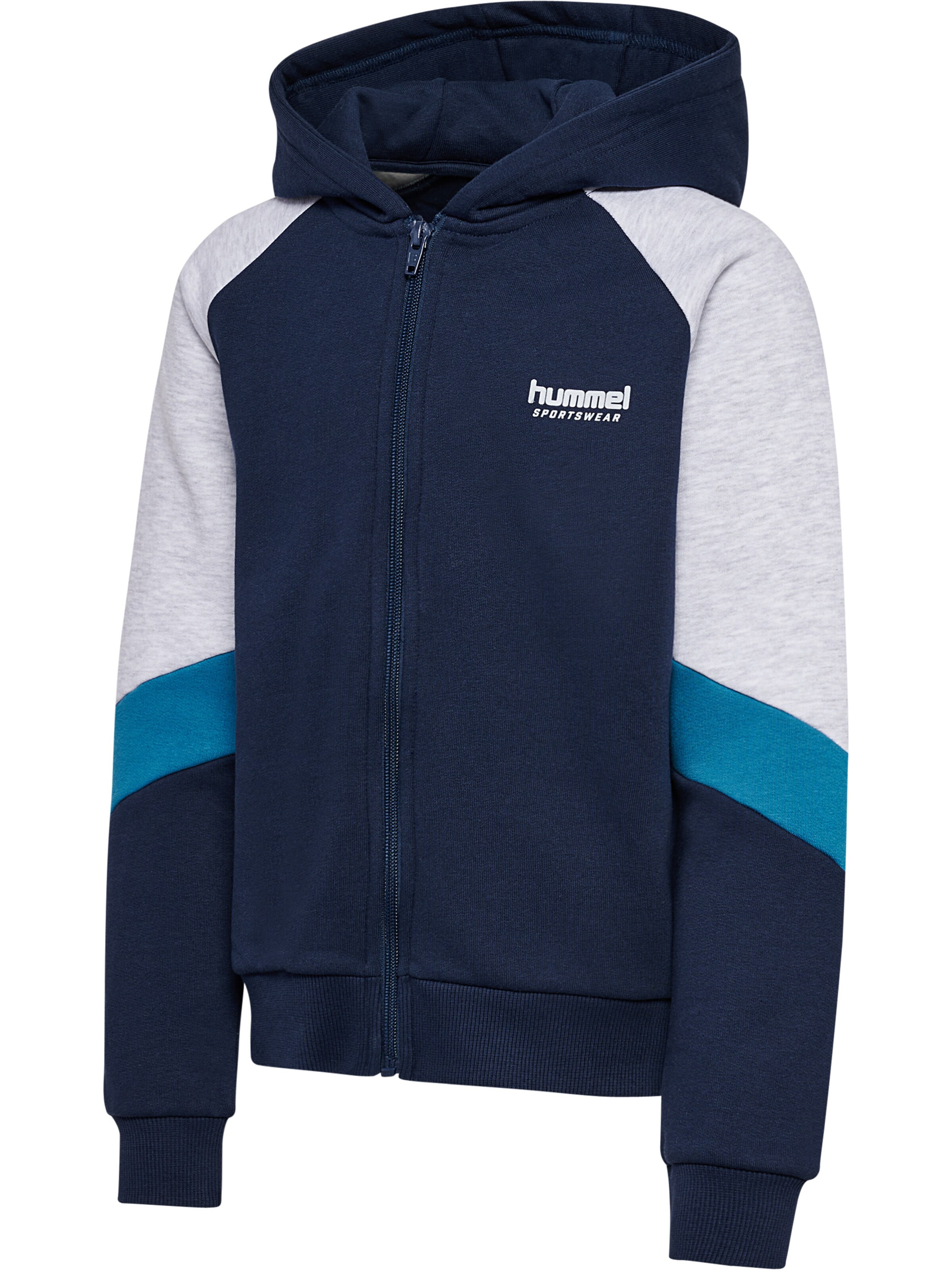 Hummel Zip-Up Hoodie in Blue