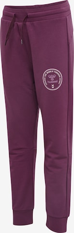 Effilé Pantalon Hummel en violet