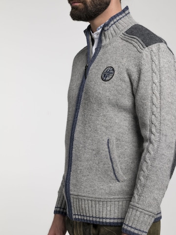 SPIETH & WENSKY Knitted Janker 'Betzbach' in Grey