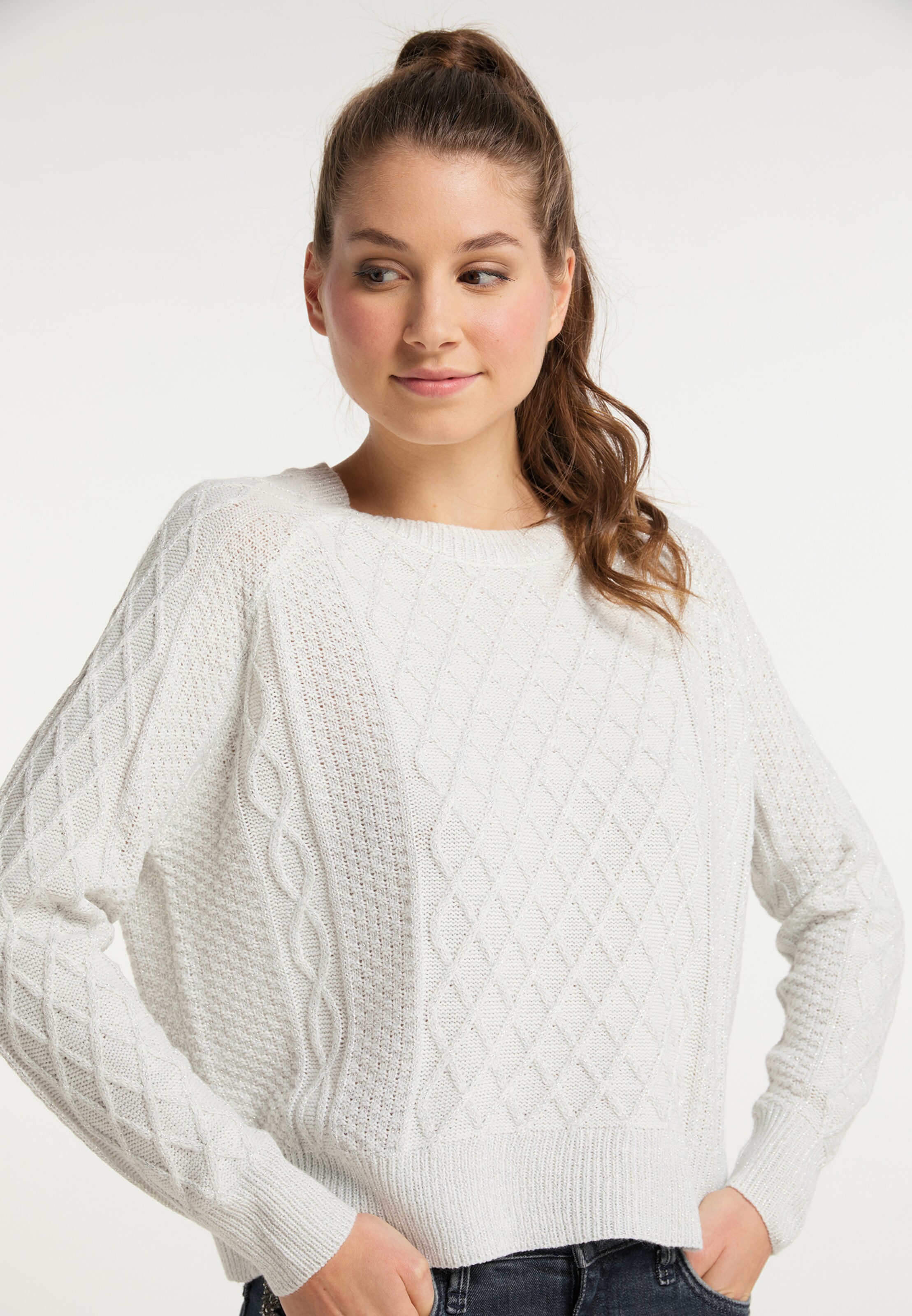Frauen Pullover & Strick MYMO Pullover in Wollweiß - LP96718 Frauen Pullover & Strick MYMO Pullover in Wollweiß - LP96718