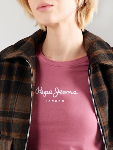 Pepe Jeans Μπλουζάκι 'NEW VIRGINIA' σε ροζ