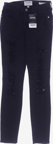 Frame Denim Jeans in 25 in Black: front