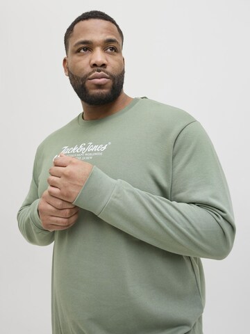 Jack & Jones Plus Sweatshirt 'JJBeau' in Green