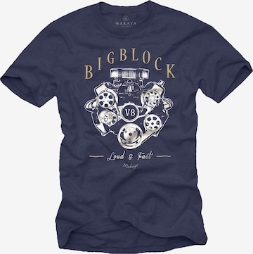 MAKAYA Shirt in Blue: front