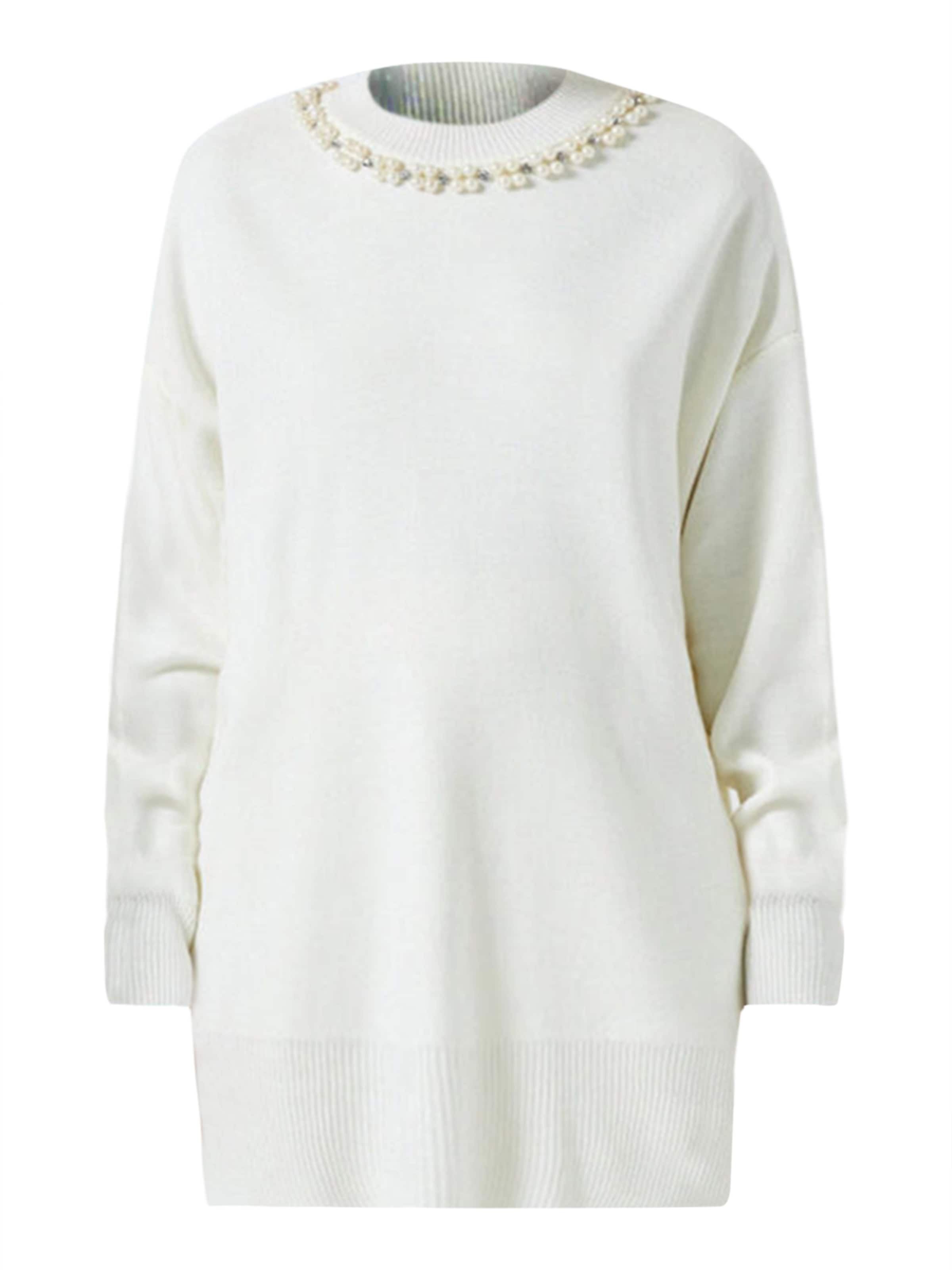 Touche Prive Trui in Beige: voorkant