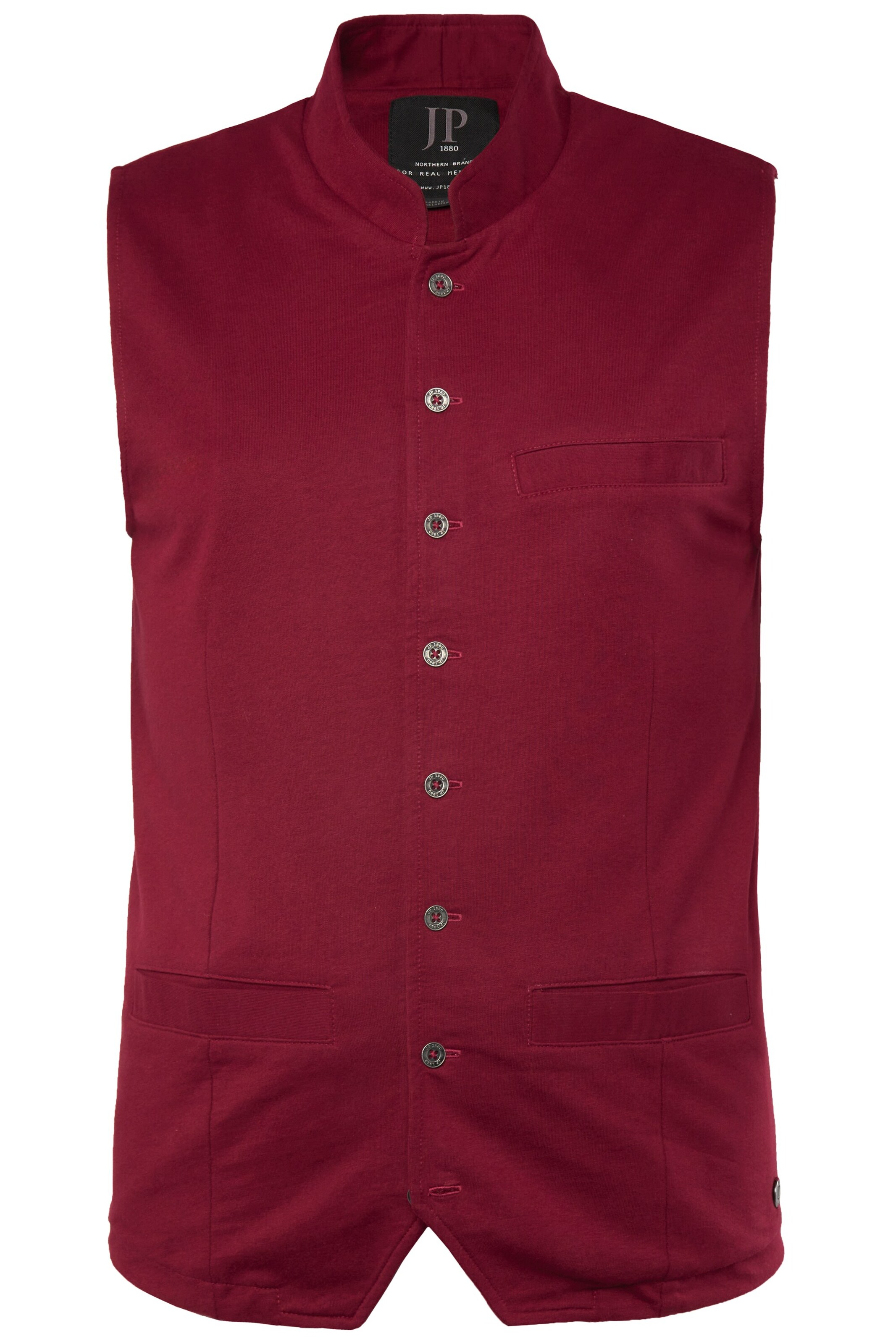 JP1880 Trachtenweste in Rot: Vorderseite
