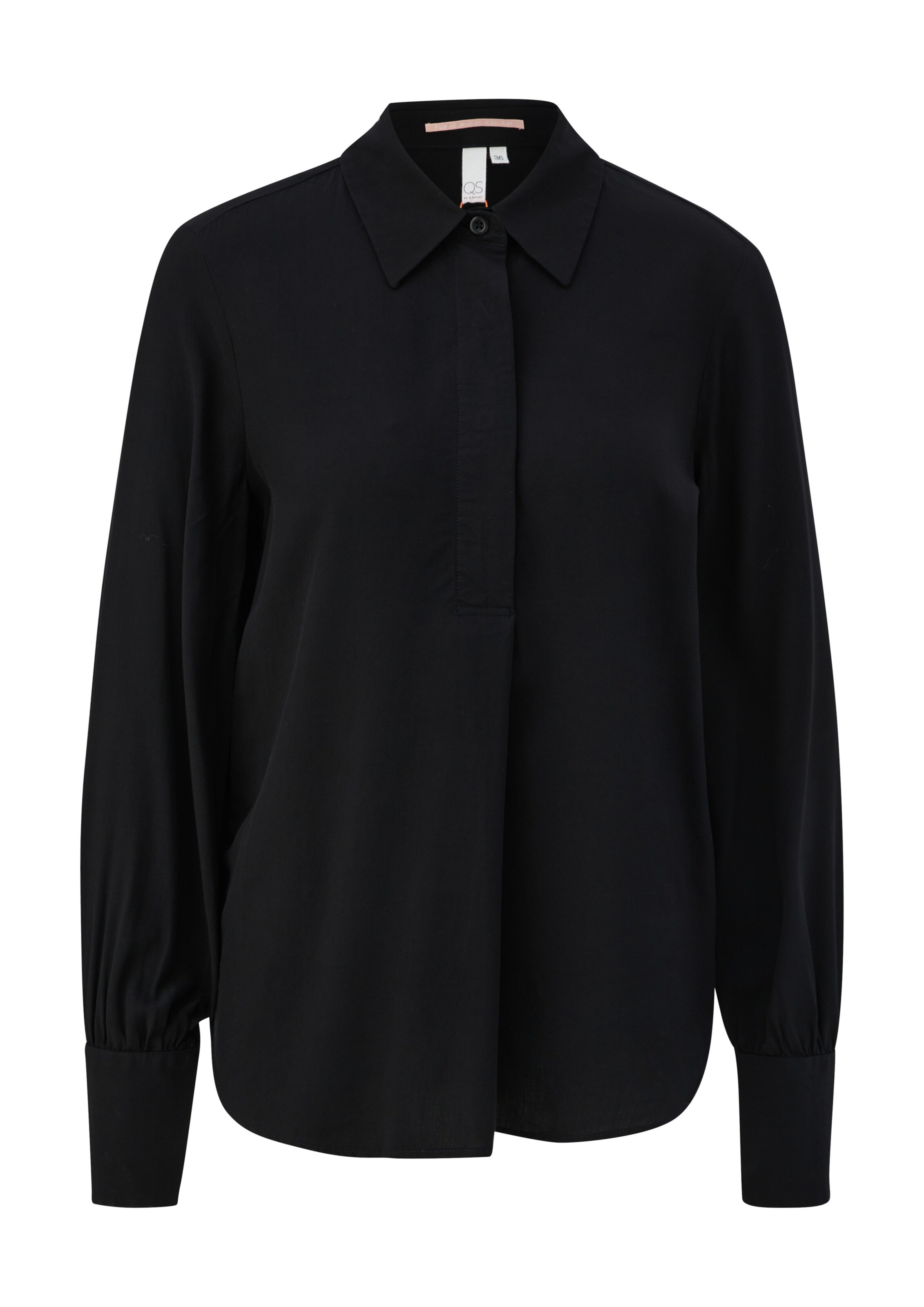 QS Bluse in Schwarz: Vorderseite