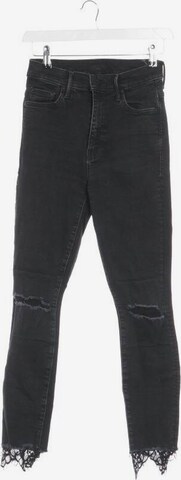 MOTHER Jeans in 25 in Black: front