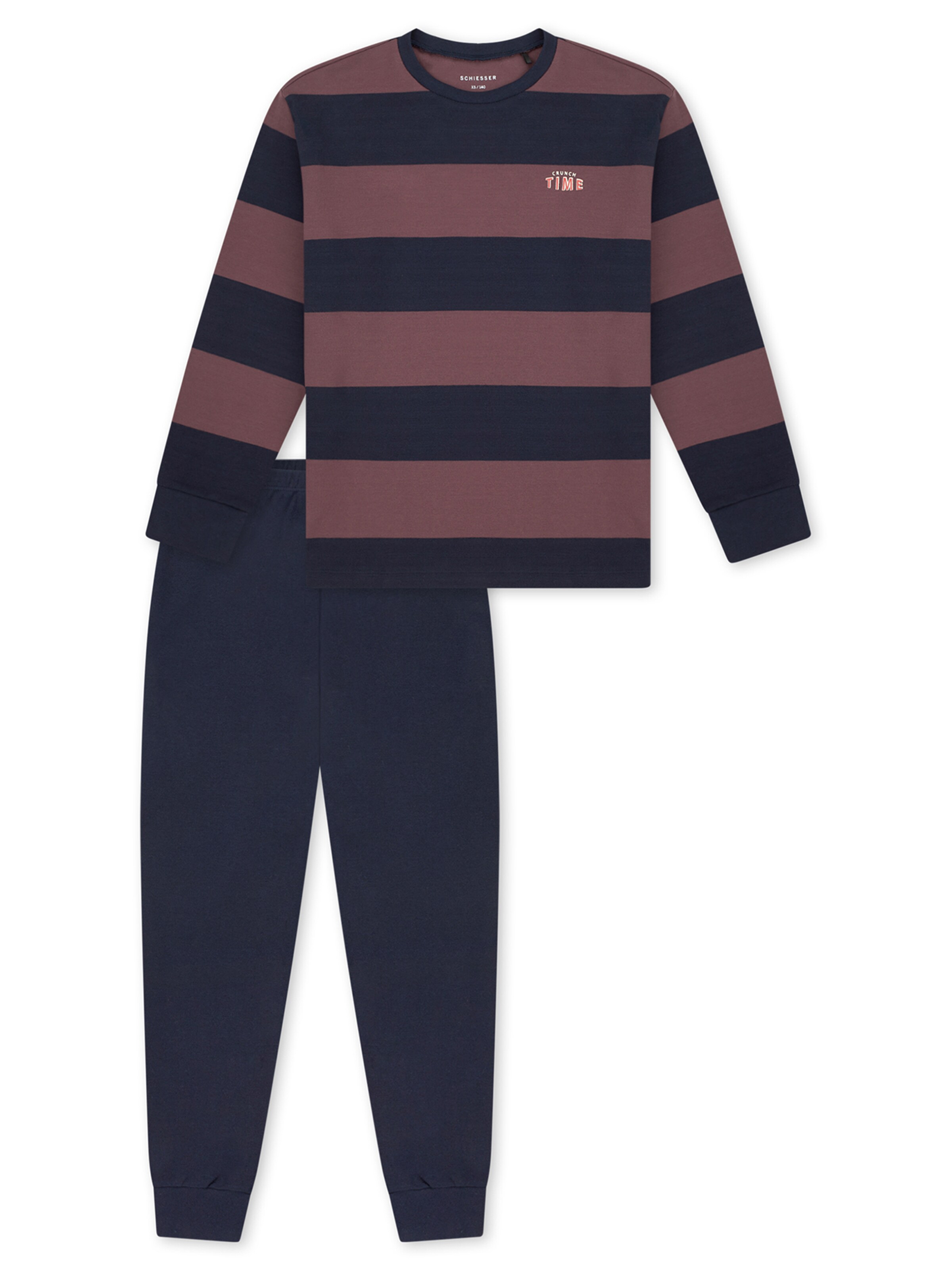 Pyjama ' Nightwear ' SCHIESSER en bleu : devant