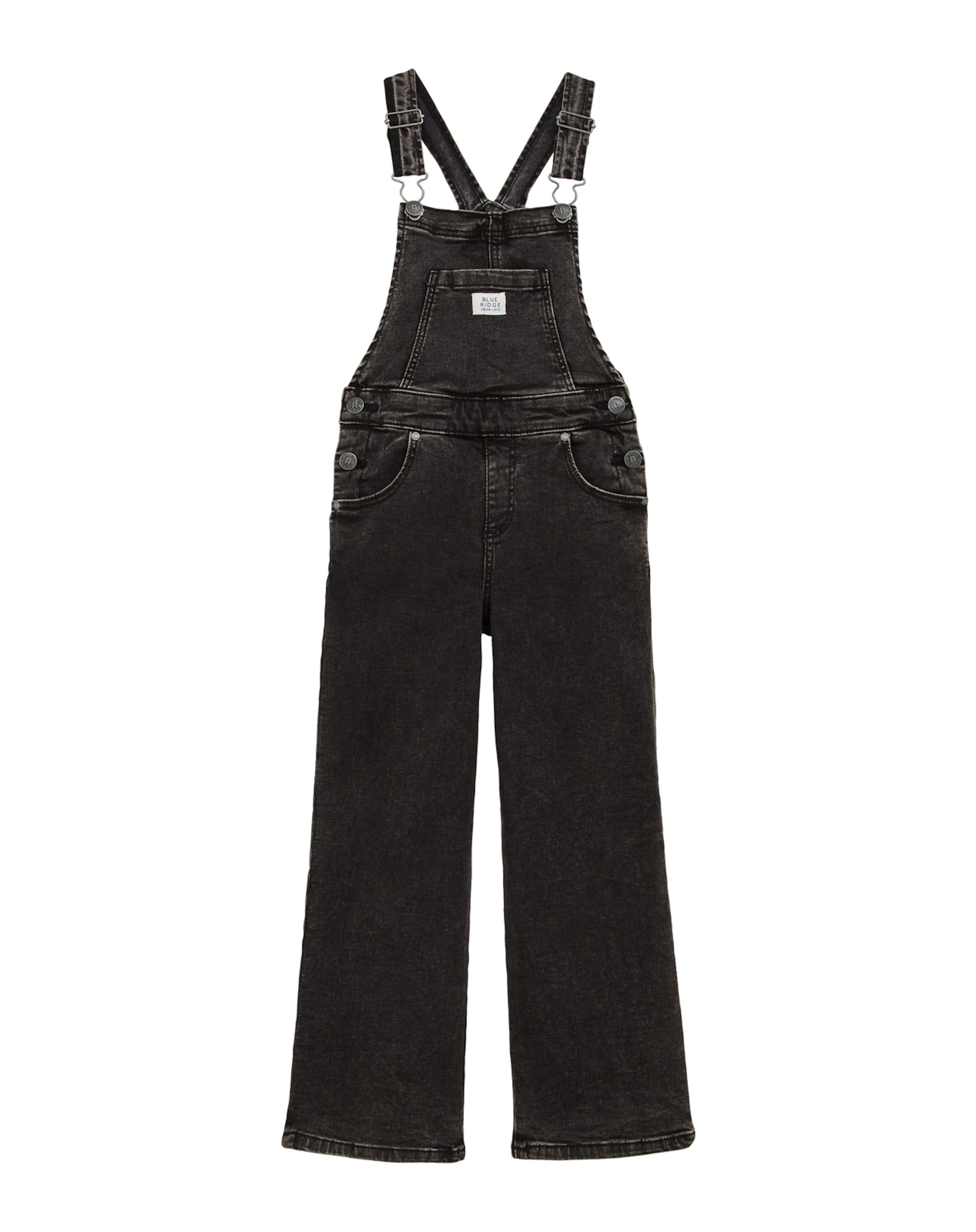 WE Fashion Свободный крой Комбинезон в Черный: спереди