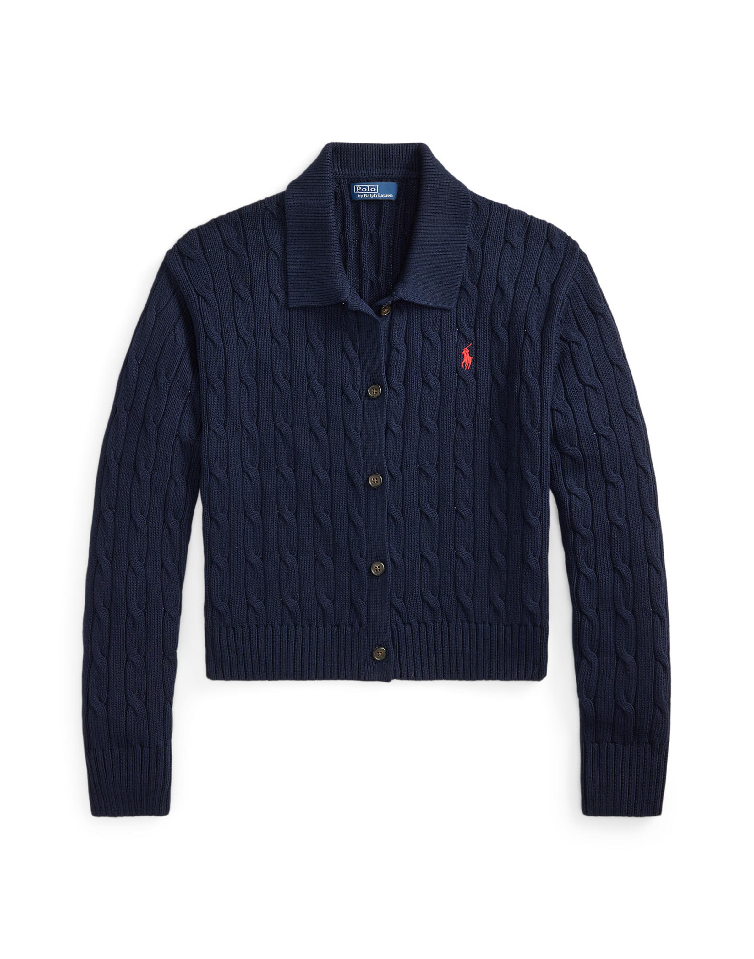 Polo Ralph Lauren Πλεκτή ζακέτα σε μπλε: μπροστά