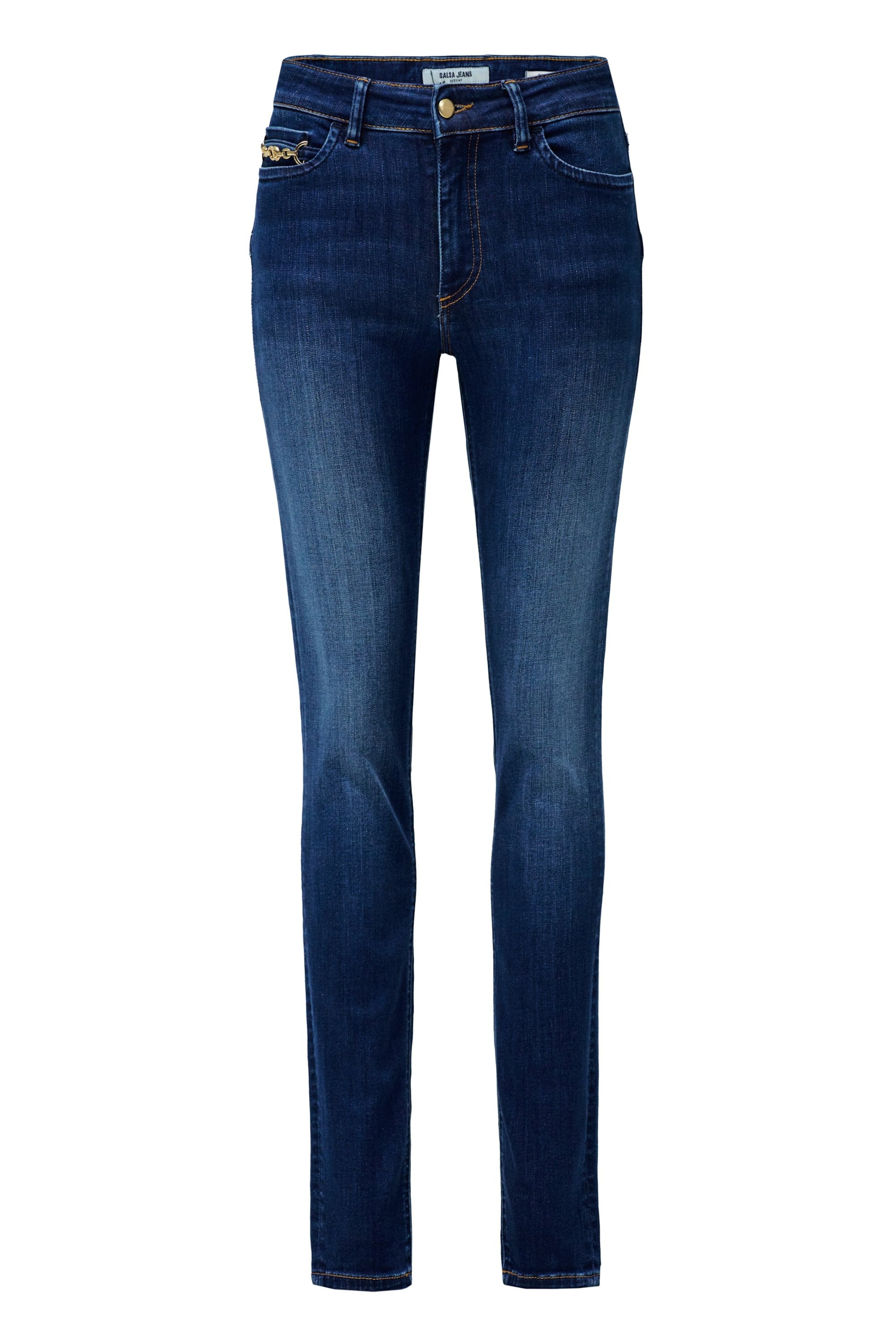 Salsa Jeans Skinny Jeans 'Destiny' in Blauw: voorkant
