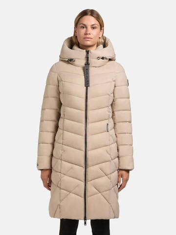 Manteau d’hiver 'Odana3-YM' khujo en beige : devant