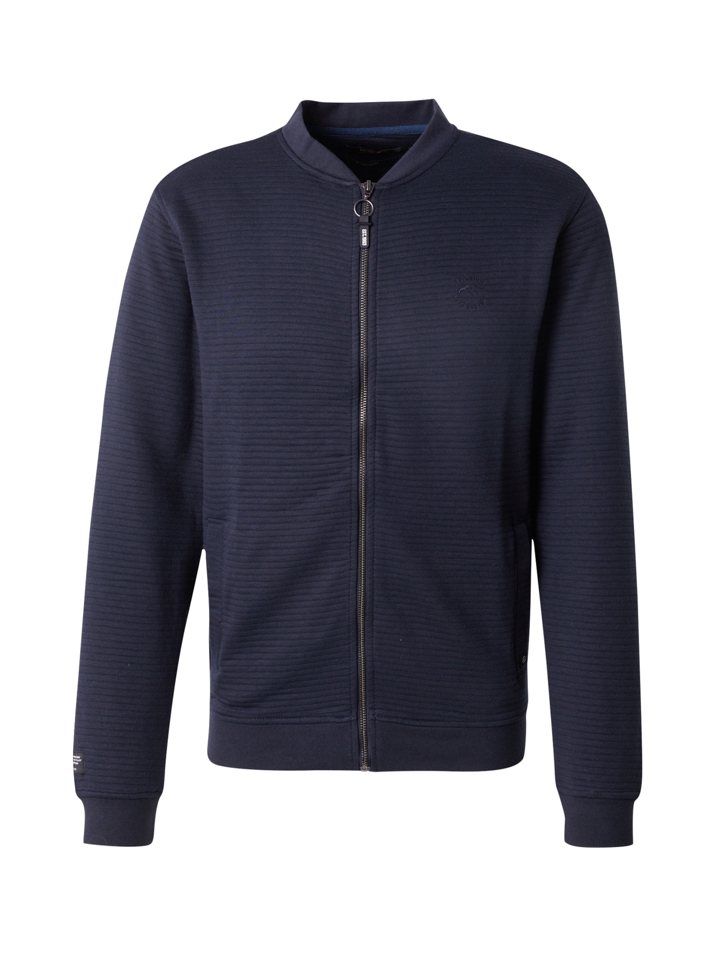 INDICODE JEANS Strickjacke 'Youppa' in Blau: Vorderseite