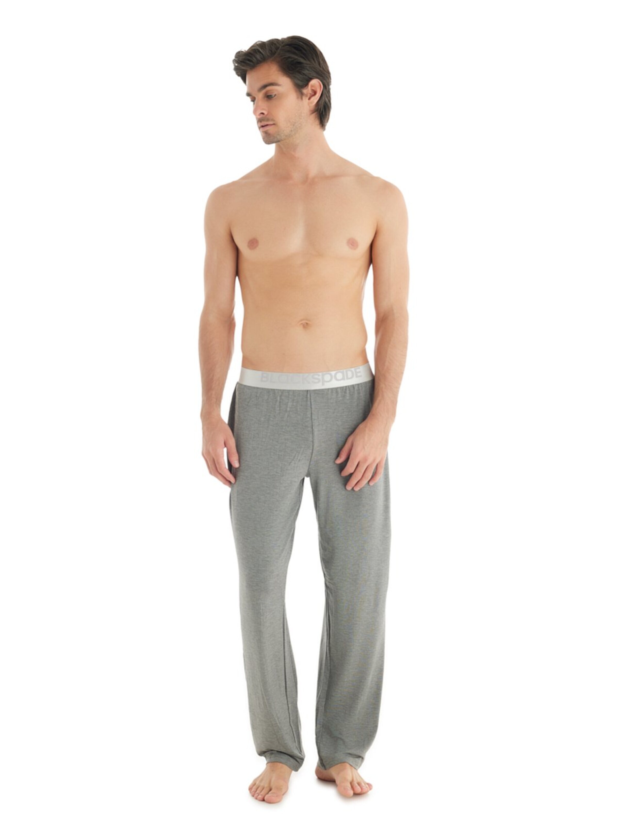 Blackspade Pajama Pants in Grey: front