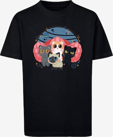 ABSOLUTE CULT Shirt 'The Marvels - Flerkittens Chibbi' in Black: front
