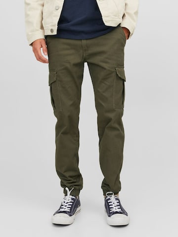 JACK & JONES Slimfit Hose 'Marco Joe' in Grün