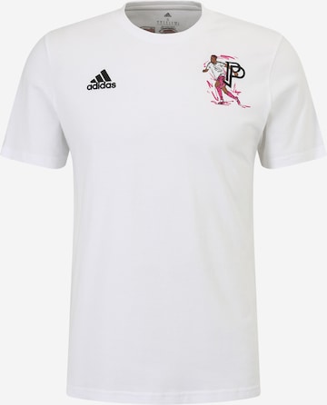 ADIDAS SPORTSWEAR - Camisa funcionais 'Pogba' em branco: frente