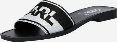 Karl Lagerfeld Zapatos abiertos en negro / blanco, Vista del producto
