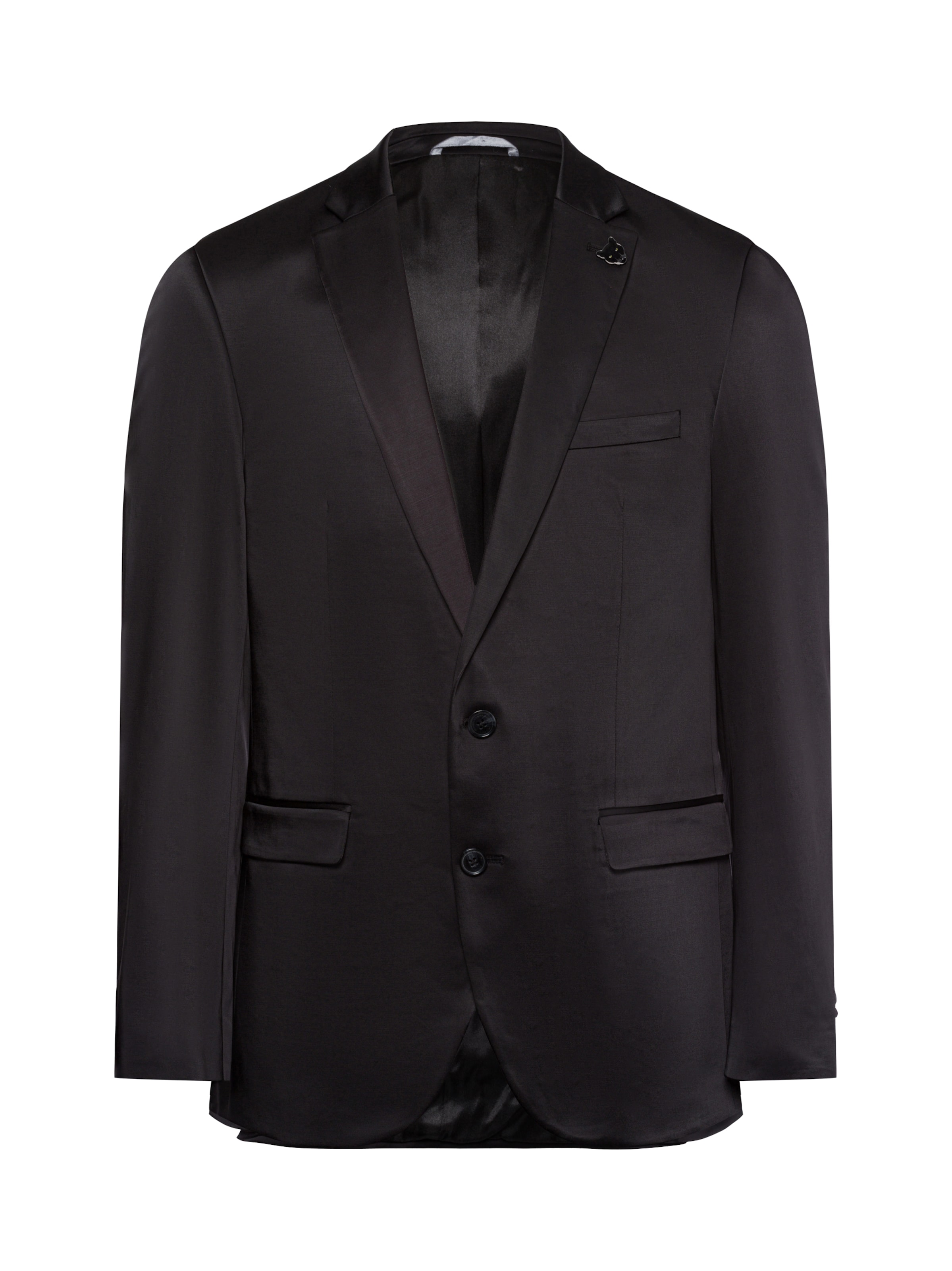 Finshley & Harding London Slim fit Colbert 'Brixdon' in Zwart: voorkant