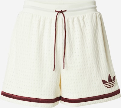 ADIDAS ORIGINALS Pantalón en burdeos / blanco, Vista del producto