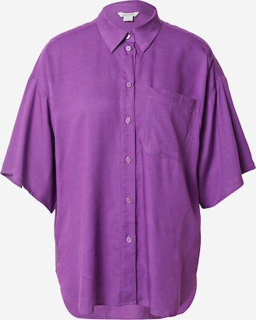 Monki - Blusa em roxo: frente