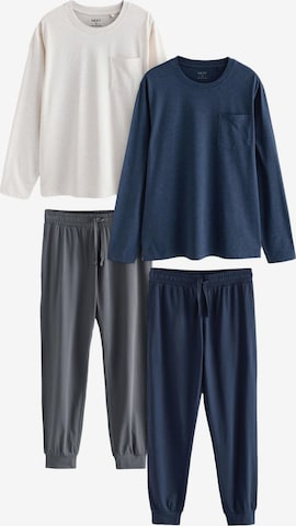 Pijama lungă de la Next pe bej: față