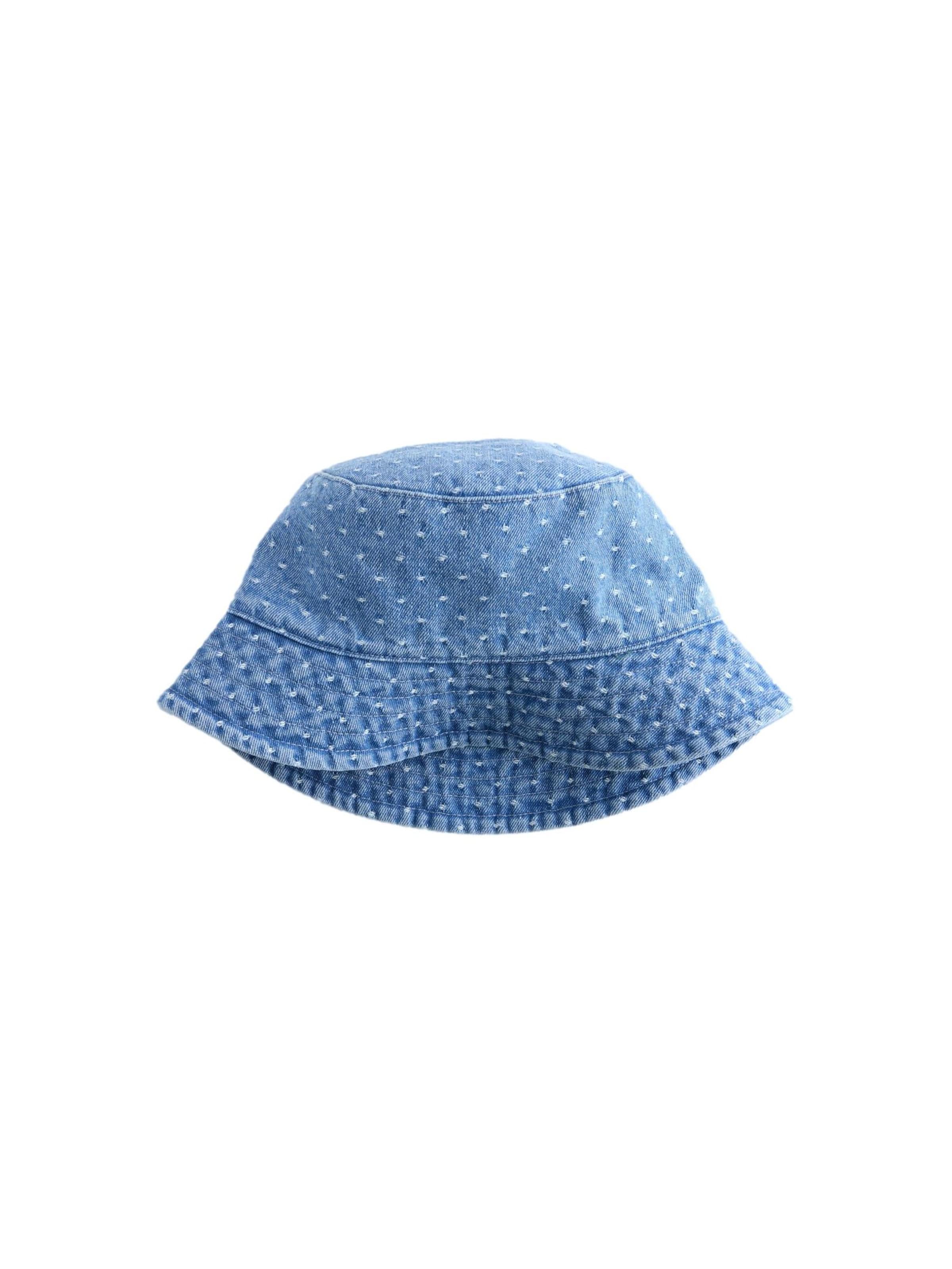 Next Hut in Blau: Vorderseite