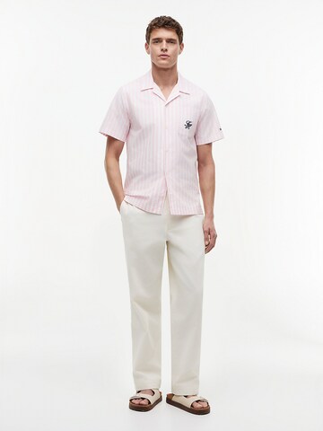 TOMMY HILFIGER Regular Fit Hemd in Pink