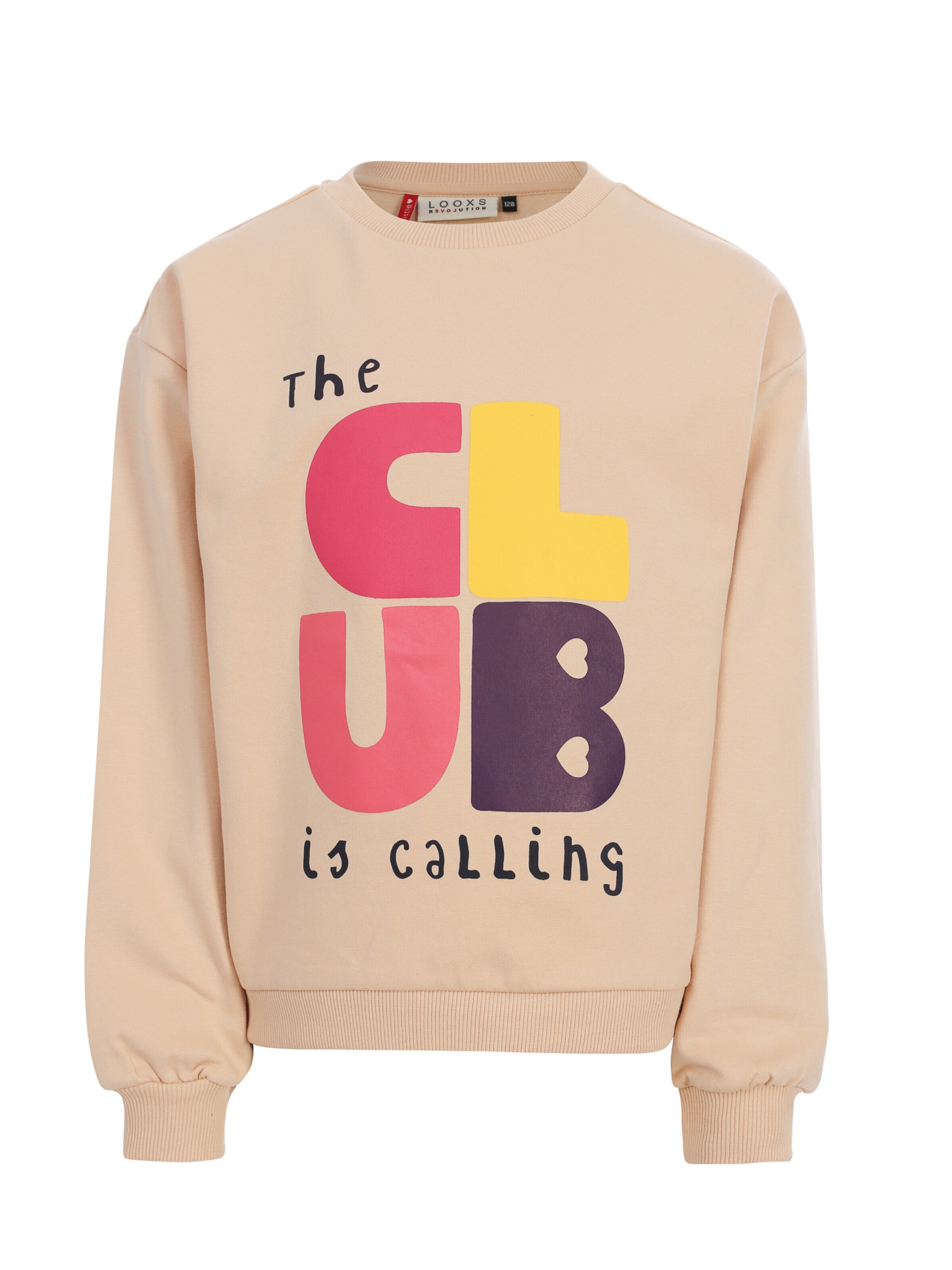 Looxs Revolution Sweatshirt in Beige: voorkant