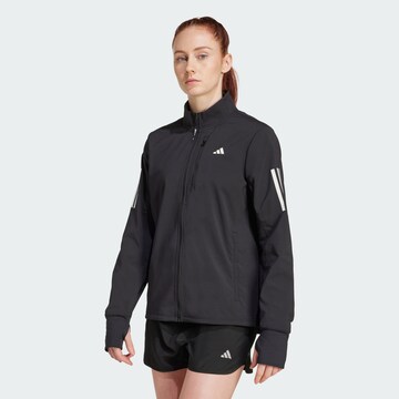 ADIDAS PERFORMANCE Sports jacket 'Own The Run' in Black: front