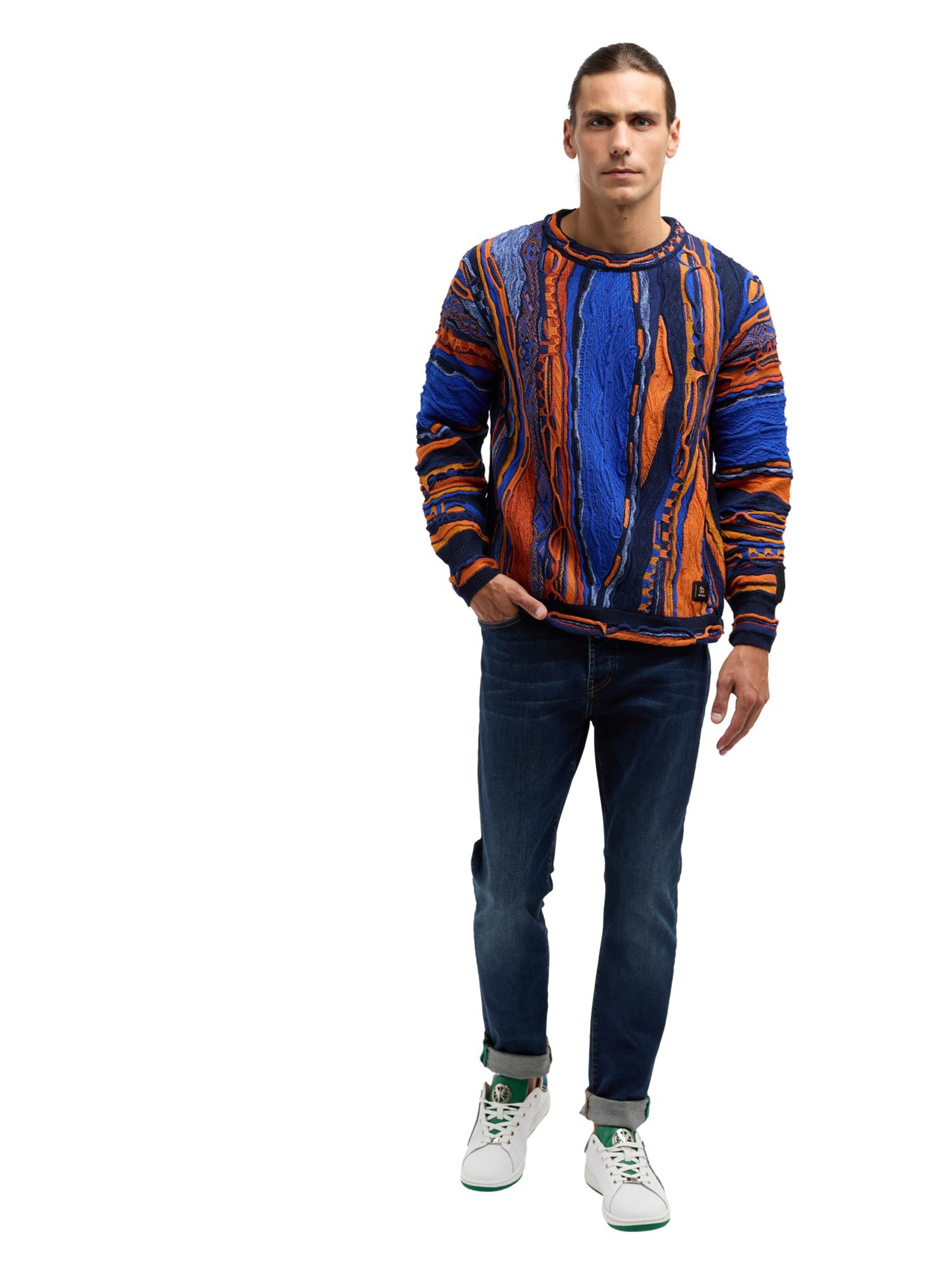 Carlo Colucci Pullover 'De Prezzo' in Blau