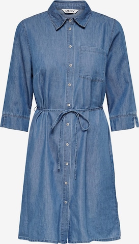 ONLY Košilové šaty 'Bea' – modrá: přední strana