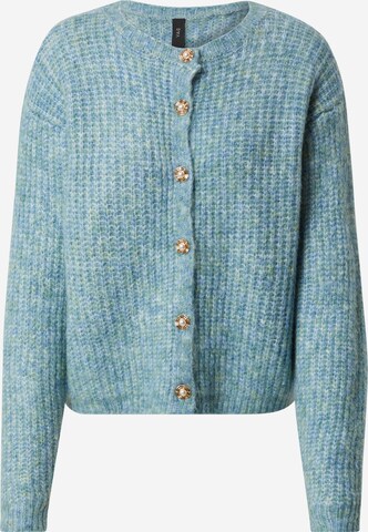 Y.A.S Tall Knit Cardigan 'ZALA' in Blue: front