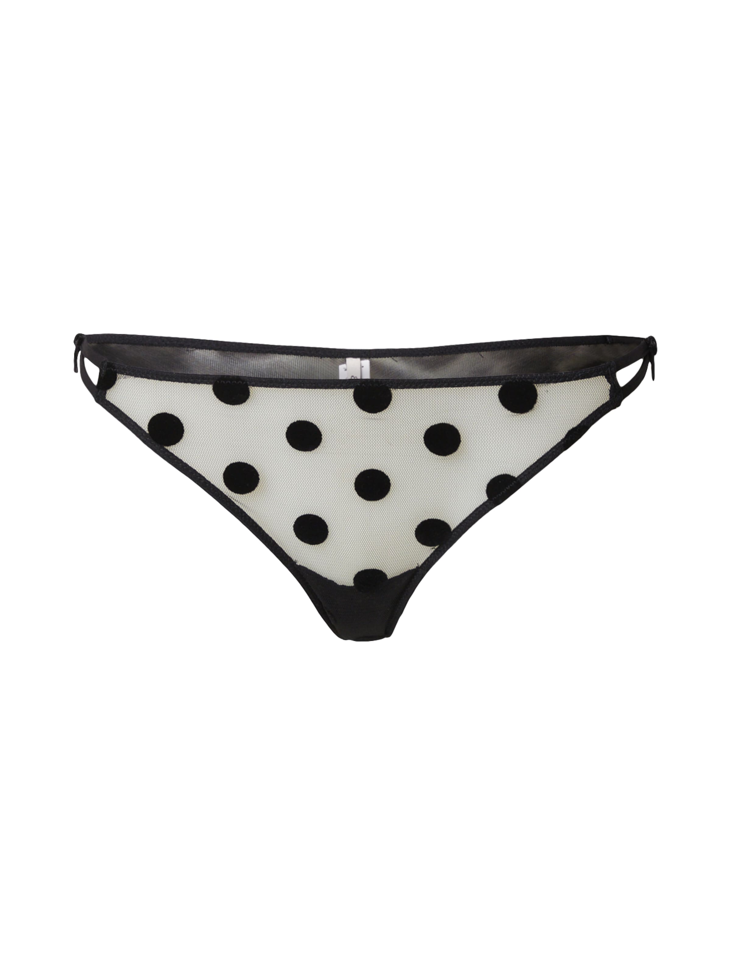 ETAM String 'Love Affair' in Black: front