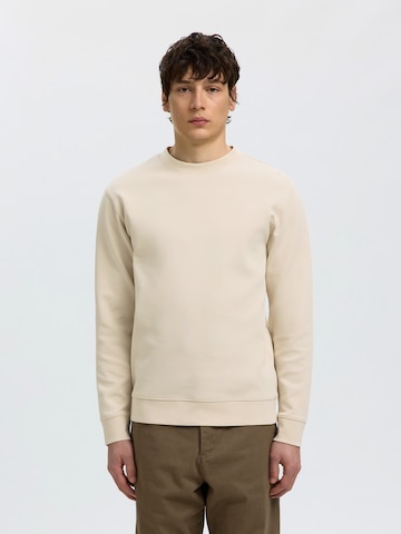 SELECTED - Sudadera 'SLMTOM' en beige: frente