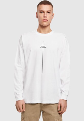 T-Shirt 'Think Different' Merchcode en blanc : devant