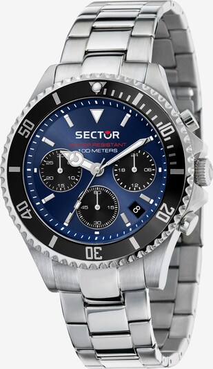 SECTOR Analoog horloge '230 43MM CHR BLUE DIAL BR SS' in de kleur Blauw, Productweergave