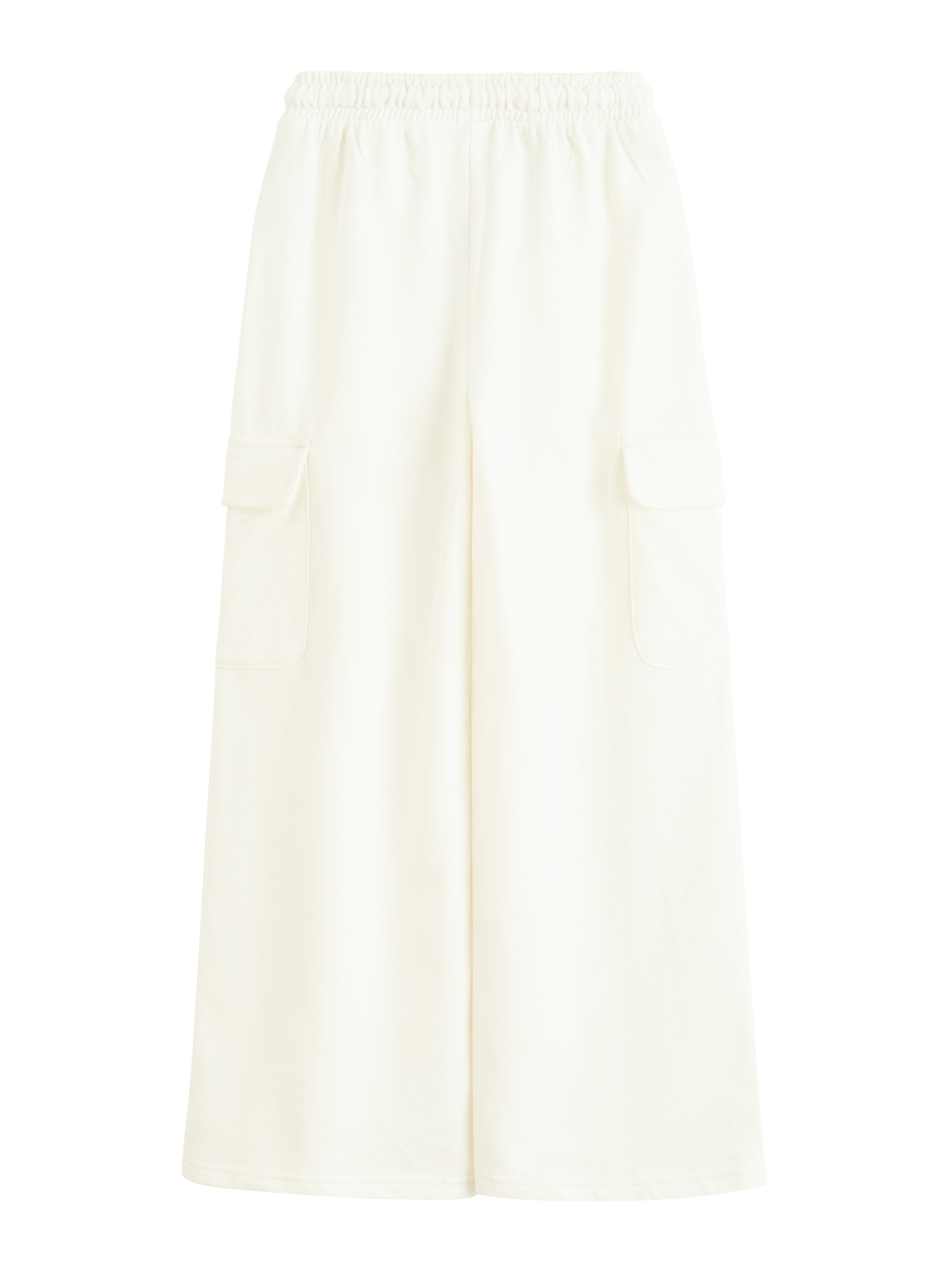 Cool Club Wide leg Pants in White: back