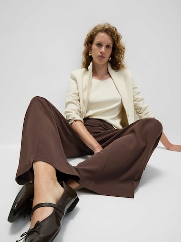 Marks & Spencer Wide leg Broek in Bruin