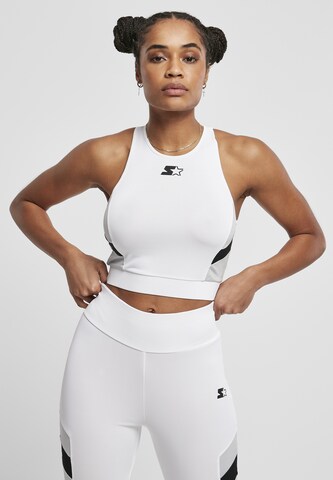 Sport top de la Starter Black Label pe alb: față