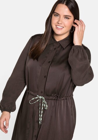 SHEEGO Shirt Dress in Brown