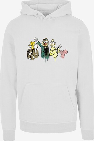 Merchcode Sweatshirt 'Cartoon Royals' in Weiß: predná strana