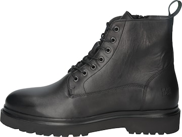 BLACKSTONE Lace-up boots 'BRODY' in Black: front