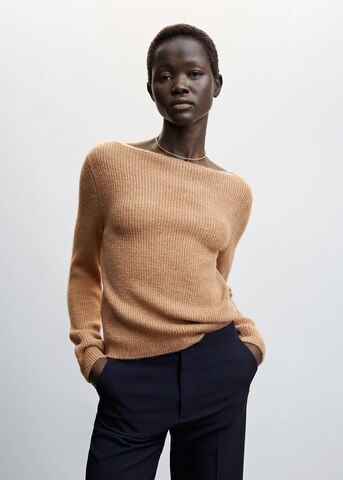 MANGO Sweater 'Rosa' in Brown: front